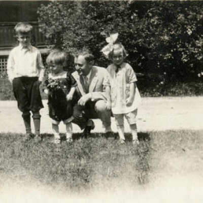Michael Kross with his Children