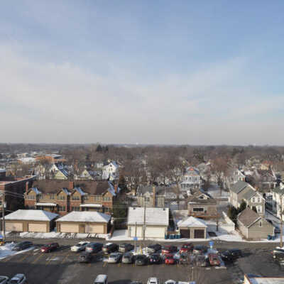 View from Addison Avenue Parking Deck