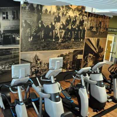 Fitness Formula Clubs, historical photo mural