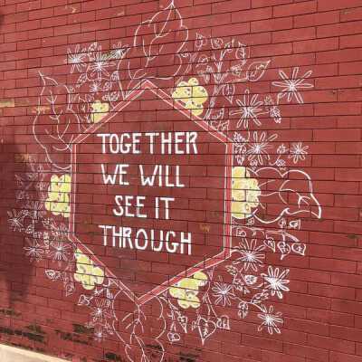 Mural at Brewpoint Coffee at 124 W. Park