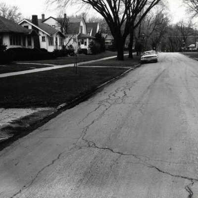 Maple Avenue, west side looking north from 248-250 Maple Avenue