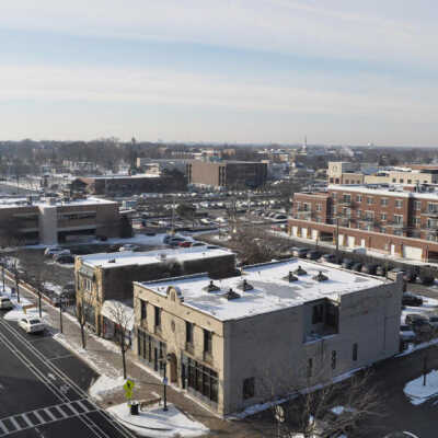 View from Addison Avenue Parking Deck