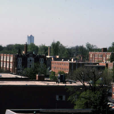 View of Elmhurst, west of York Street