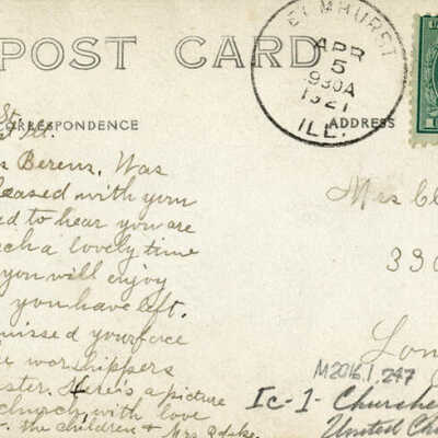 St. Peter's Church and Parochial School, postcard