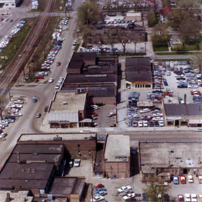 Aerial View of Downtown Elmhurst