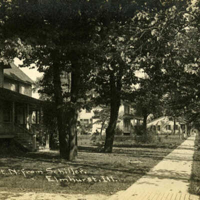 York Street North from Schiller Street