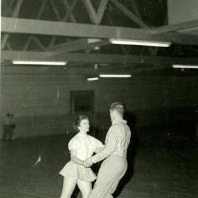 Photograph, Skaters at the Elm Skating Club