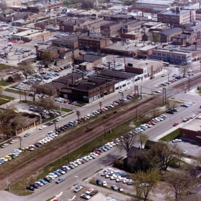 Aerial View of Downtown Elmhurst