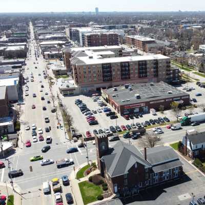 Aerial View, N. York Street