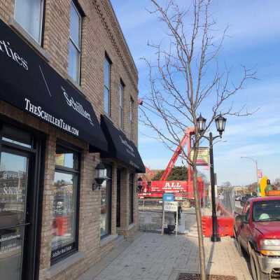 Construction of condominium complex at 105 Cottage Hill Avenue