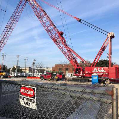 Construction of condominium complex at 105 Cottage Hill Avenue