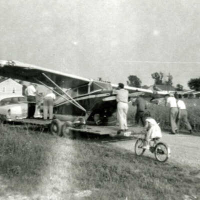 Elmhurst Airport, accidental plane landing on Geneva Street