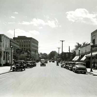 York Street business district, 1937