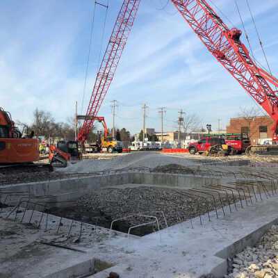 Construction of condominium complex at 105 Cottage Hill Avenue