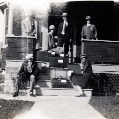 Group of Youths with Suitcases