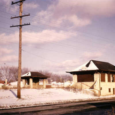 Chicago Aurora and Elgin Station at Poplar Avenue