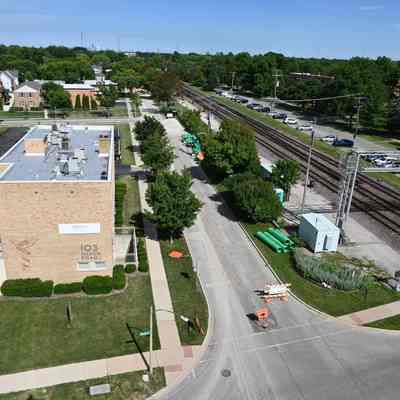 E. First Street Looking East