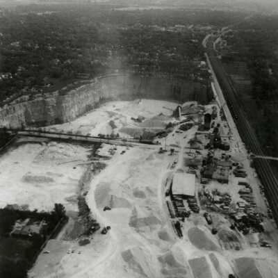 Aerial View of the Elmhurst-Chicago Stone Quarry