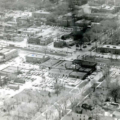Aerial View of Downtown Elmhurst