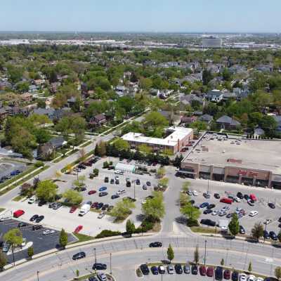 Aerial View of Downtown Elmhurst