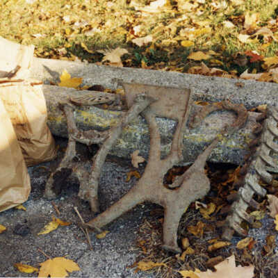 Churchville Schoolhouse, property excavation