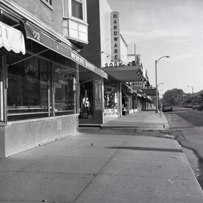 West side of N. York Street Looking North Past Schiller