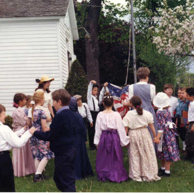 Churchville Schoolhouse, Elmhurst District 205 students