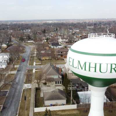 Aerial View, Butterfield Park Water Tower