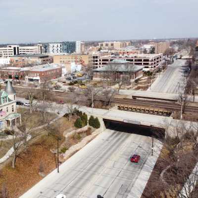 Aerial View, Robert T. Palmer Underpass