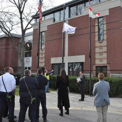 Illinois Bicentennial Flag Ceremony at Elmhurst City Hall