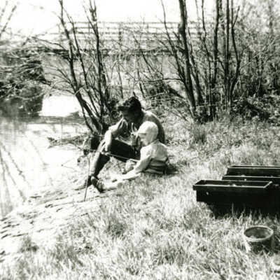Robert & John Holstrom Fishing in Salt Creek