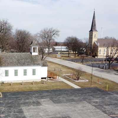 Aerial View, Churchville Schoolhouse