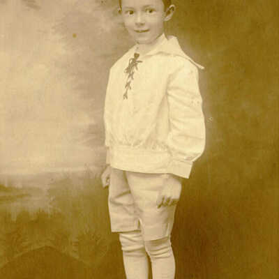 John Austin Jump, childhood portrait