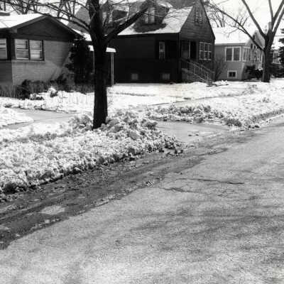 Oak Street, looking north on the west side of the street, from 113 Oak