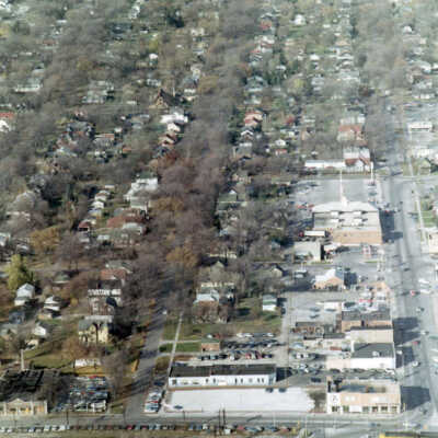 Aerial View of Downtown Elmhurst