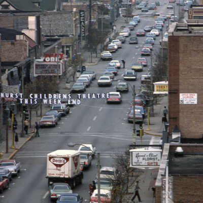 N. York St. from the roof of the Elmhurst National Bank Building
