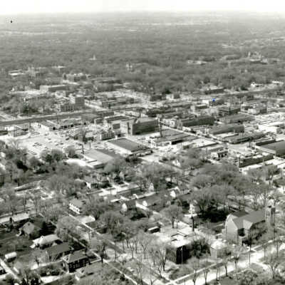 Aerial View of Downtown Elmhurst