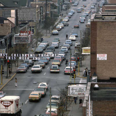 N. York St. from the roof of the Elmhurst National Bank Building