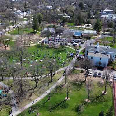 Eclipse Viewing in Wilder Park