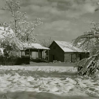 Winter view of the Rohmeyer Farm