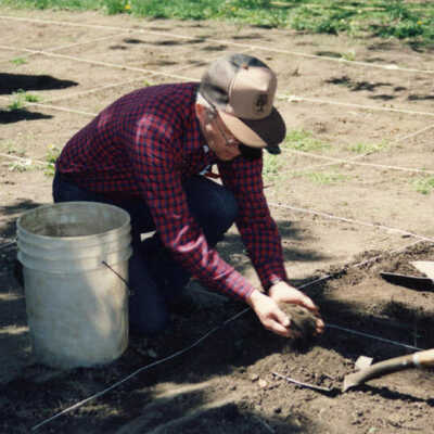 Churchville Schoolhouse, property excavation