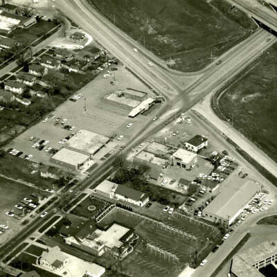 Aerial View, York and Lake Streets