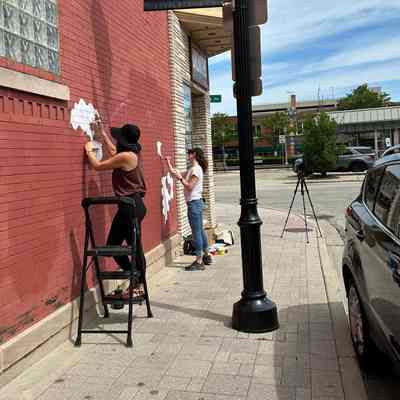 Public Art Installation at Brewpoint Coffee