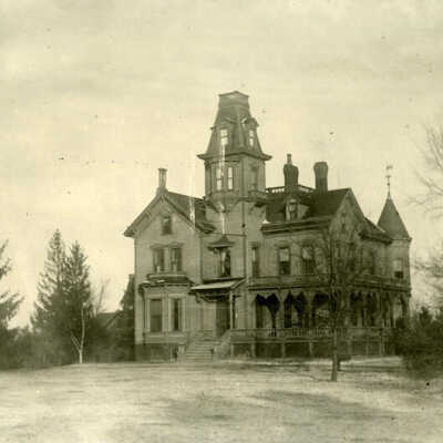 House at St. Charles Road and Prospect Avenue, home of Lucian and Lovela Hagans