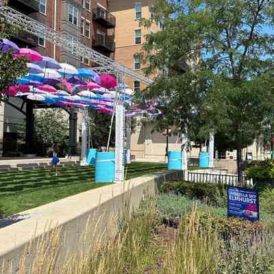 Umbrella Sky Elmhurst Exhibit