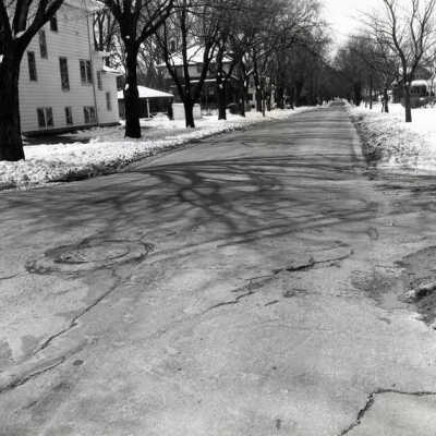 Third Street, looking west from Larch Avenue
