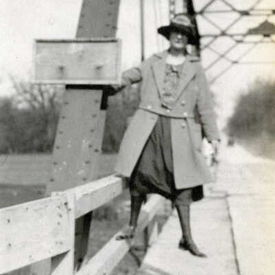 Young Woman on North Avenue Bridge