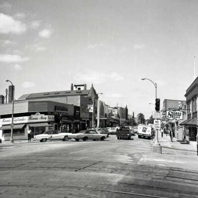York Street looking north from First Street