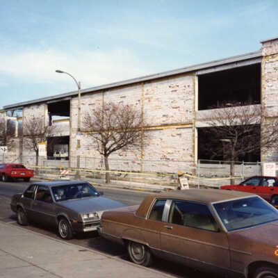 Elmhurst City Hall, under construction