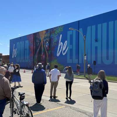 Elmhurst University, Mural "Be Bold. Be Elmhurst."